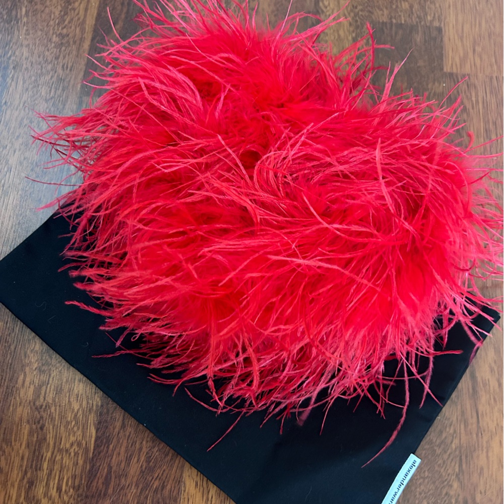 NWOT Alexander Wang Heart Pillow Ostrich Feathers Clutch Handbag - Picture 17 of 17